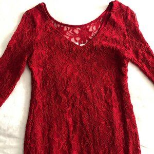 Red Lace Dress